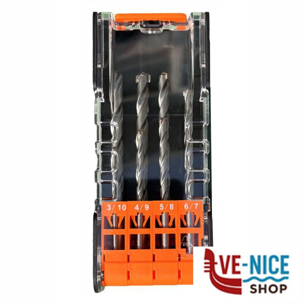 PUNTE MURO Sr Pz 8 mm 3/10 EXCEL 11881 8pcs Masonry PUNTE ELICOIDALI SERIE F - immagine 2