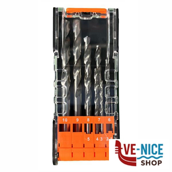 PUNTE HSS Sr Pz 10 mm 1/10 EXCEL 11882 10pcs Metal PUNTE ELICOIDALI SERIE F - immagine 2