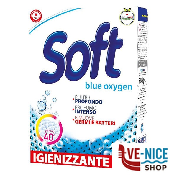 DETERSIVO LAVATRICE POLVERE BLUE OXIG.kg 5,52 SOFT LAVATSOFTPOL10O DETERSIVI BIANCHERIA C - immagine 3