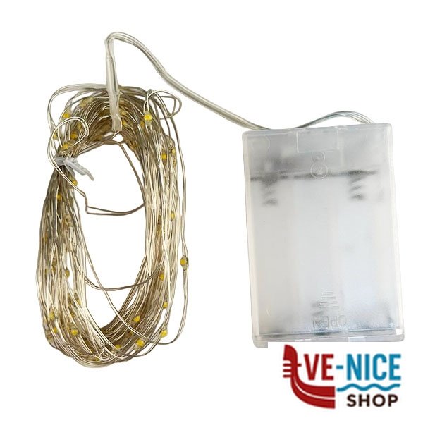 CATENA INT. LED 100 MULTI. 9,9 65871 LOTTI 65871 LUCI DECORATIVE C - immagine 2