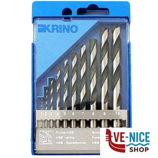 PUNTE HSS RETTIFICATE Sr Pz 10 mm 1/10 01080 KRINO 01085201 PUNTE ELICOIDALI SERIE F - immagine 3