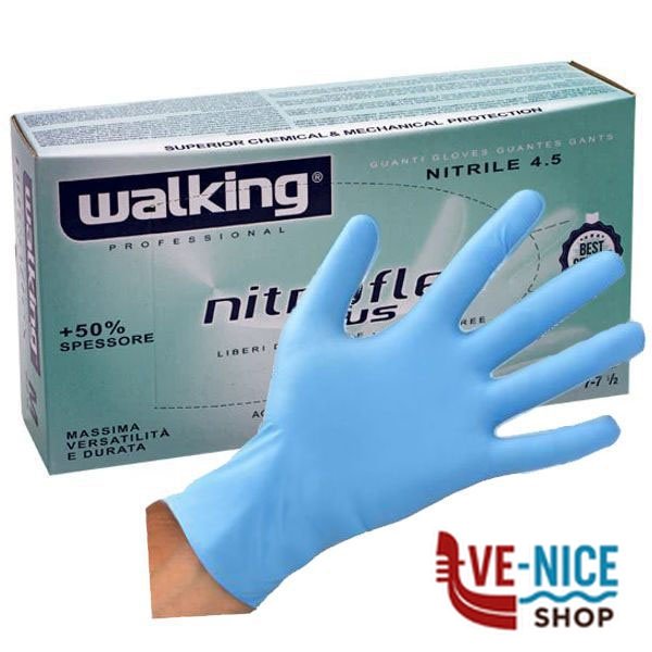 GUANTI NITRILE NITROFLEX PLUS XL Pz 100 WALKING 010384 GUANTI LAVORO F - immagine 3