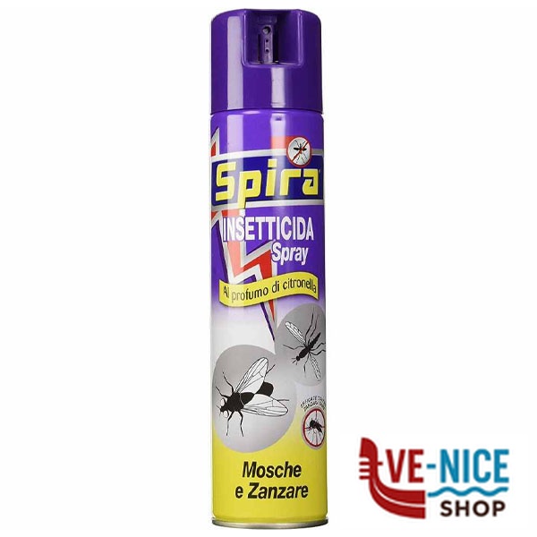 INSETTICIDA MOSCHE/ZANZARE LIMONE ml 400 SPIRA 44691 INSETTICIDI C - immagine 2