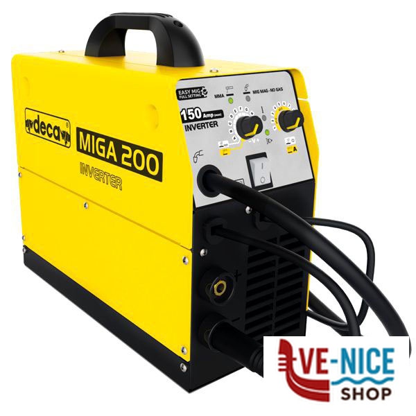 SALDATRICE ELETTRICA INVERTER FILO MIGA 200 DECA 230000 SALDATRICI ELETTRICHE F - immagine 3