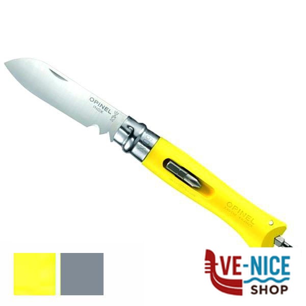 COLTELLO VIROBLOC INOX N. 9 BRICO GRIGIO OPINEL 001792 COLTELLI RONCOLINE F - immagine 4