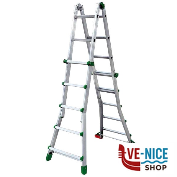 SCALA MULTIUSO ALL EUROBRIKO 2 GR.4+4 EN131 FACAL BK/2A SCALE MULTIUSO-TRABATTELLI F - immagine 2