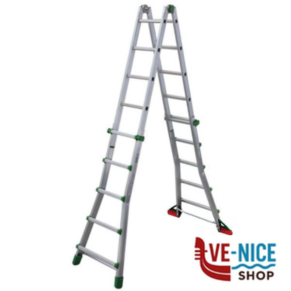SCALA MULTIUSO ALL EUROBRIKO 4 GR.5+5 EN131 FACAL BK/4A SCALE MULTIUSO-TRABATTELLI F - immagine 3