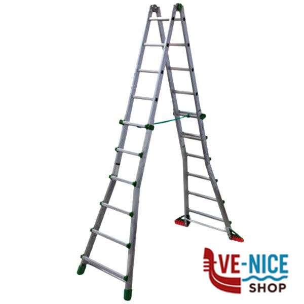 SCALA MULTIUSO ALL EUROBRIKO 5 GR.6+6 EN131 FACAL BK/5A SCALE MULTIUSO-TRABATTELLI F - immagine 2