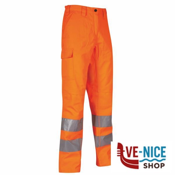 PANTALONE ALTA VISIB. ARANCIO XL VEGA UPOWER HY304OF-XL (CY) INDUMENTI LAVORO F - immagine 3