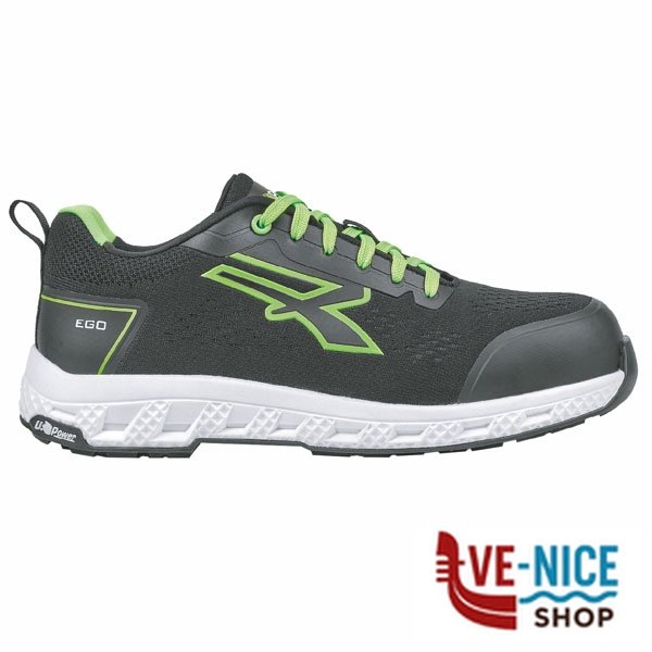 SCARPE ATON NERO/VERDE BASSE 39 S1P UPOWER RE20016-39 SCARPE ANTINFORTUNISTICHE F - immagine 4