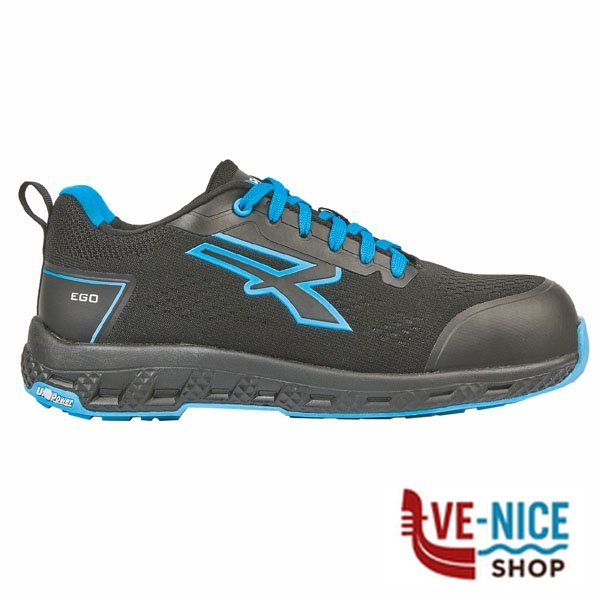 SCARPE DEON NERO/BLU BASSE 45 S1P UPOWER RE20036-45 SCARPE ANTINFORTUNISTICHE F - immagine 4