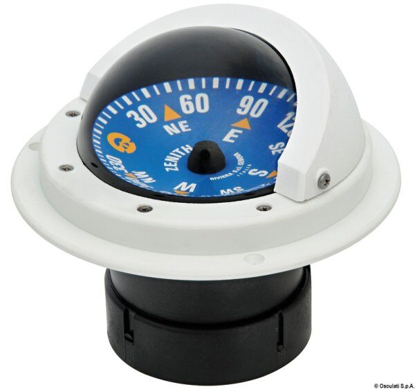 Bussola Riviera 3" BZ1/AVB blu/bianca - 25.014.20 Osculati