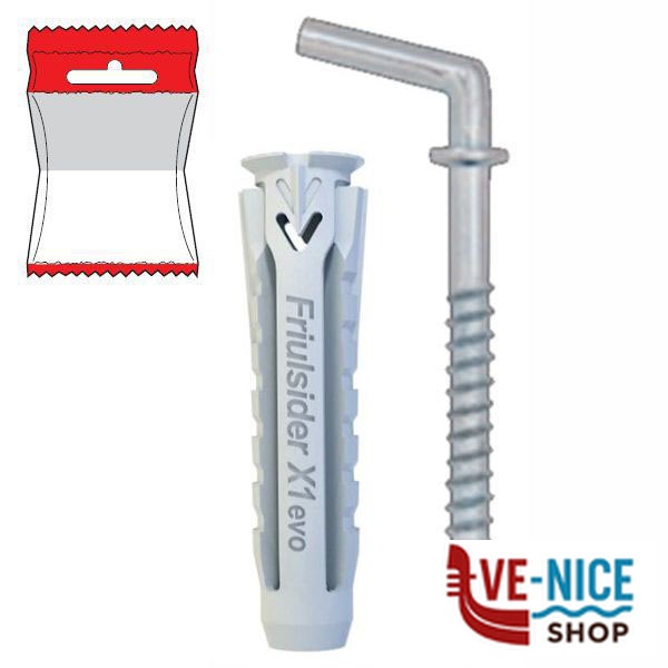 TASSELLO X1 EVO 6x30 RAMPINO CORTO Pz 10 FSIDER 60076B06030F2 FRIULSIDER F - immagine 2