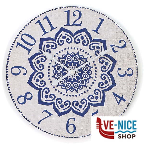 OROLOGIO MURO MANDALA BLU cm 30 XTRA 12489 GH11239 - M2188 OROLOGI SVEGLIE C - immagine 3