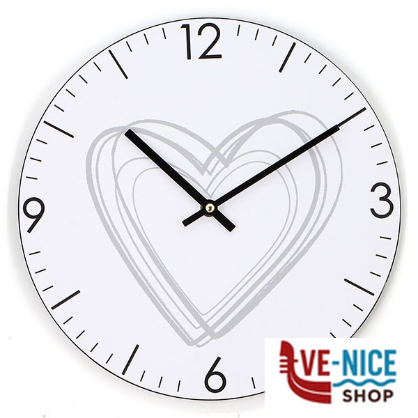 OROLOGIO MURO CUORE A MATITA cm 30 XTRA 12492 GH30304 - M2188 OROLOGI SVEGLIE C - immagine 2