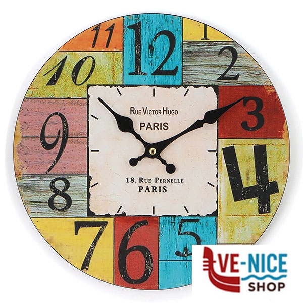 OROLOGIO MURO PARIS COLOR cm 30 XTRA 12497 GH111108 - M2188 OROLOGI SVEGLIE C - immagine 2