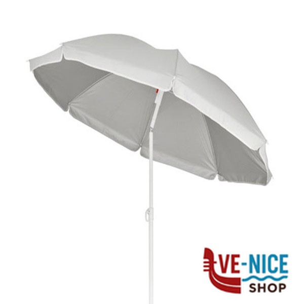 OMBRELLONE ACCIAIO POLI.BIANCO 200 VETTE 05144 MQYY141-200 OMBRELLONI SPIAGGIA C - immagine 4