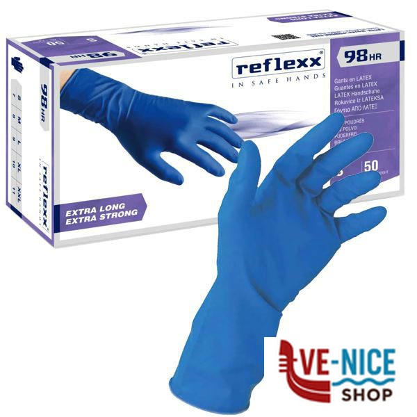 GUANTI LATTICE R98 HIGH RISK L Pz 50 REFLEXX R98/L GUANTI LAVORO F - immagine 2