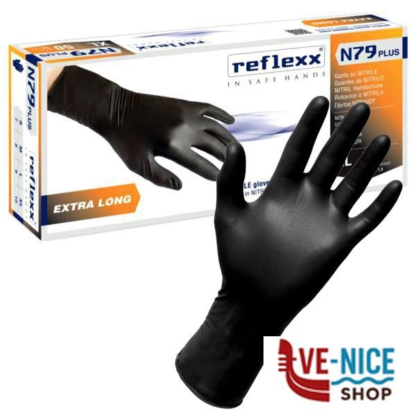 GUANTI NITRILE N79P POWDER FREE XL Pz 50 REFLEXX N79P/XL GUANTI LAVORO F - immagine 4