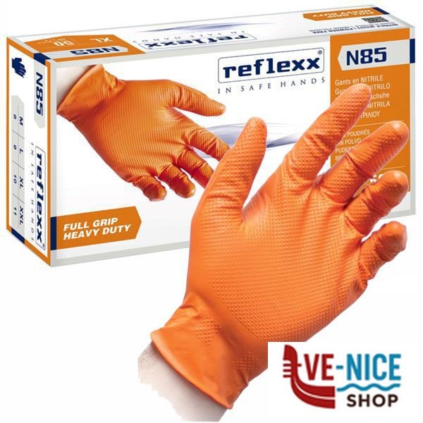 GUANTI NITRILE N85 POWDER FREE XXL Pz 50 REFLEXX N85/XXL GUANTI LAVORO F - immagine 3