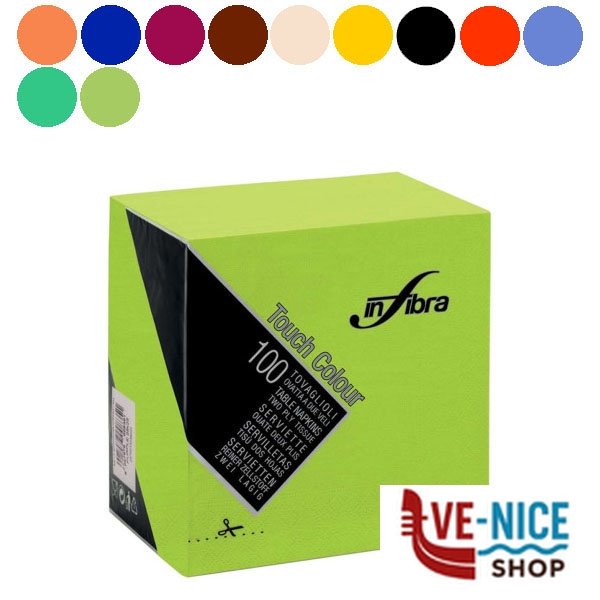 TOVAGLIOLO 2V TOUCH GIALLO Pz 100 25x25 INFIBRA I-0265 MONOUSO TOVAGLIE/TOVAGLIOLI C - immagine 2