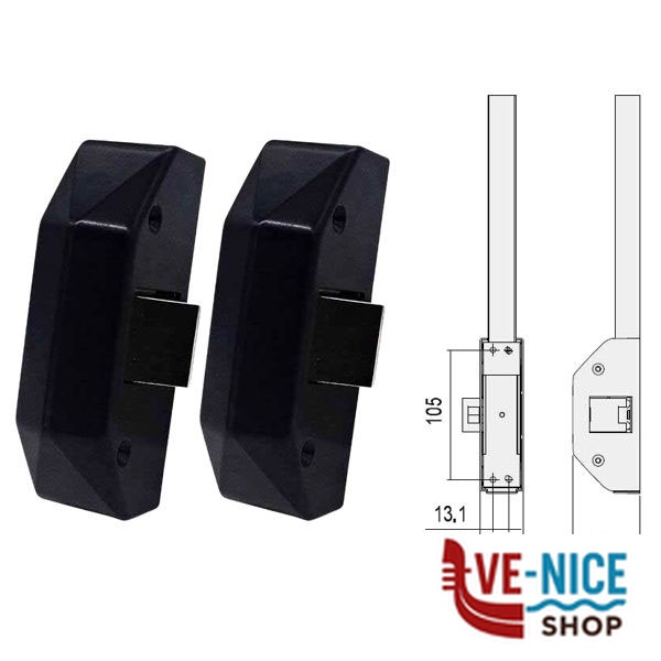 SCROCCO MANIGLIONI ALPHA 51 Pz 2 07A63-51-0 CISA 07A63.51.0 CISA ANTIPANICO S - immagine 2
