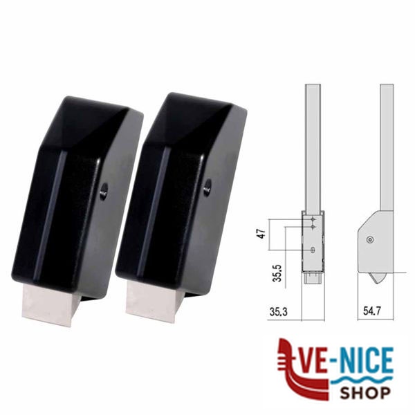 SCROCCO MANIGLIONI ALPHA 61 Pz 2 07A63-61-0 CISA 07A63.61.0 CISA ANTIPANICO S - immagine 2