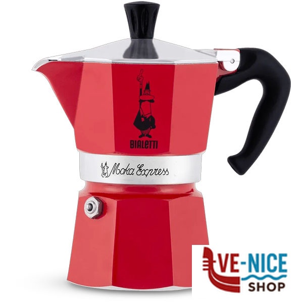 CAFFETTIERA MOKA EXPRESS ROSSA Tz 3 BIALETTI 0004942/NP CAFFETTIERE C - immagine 3