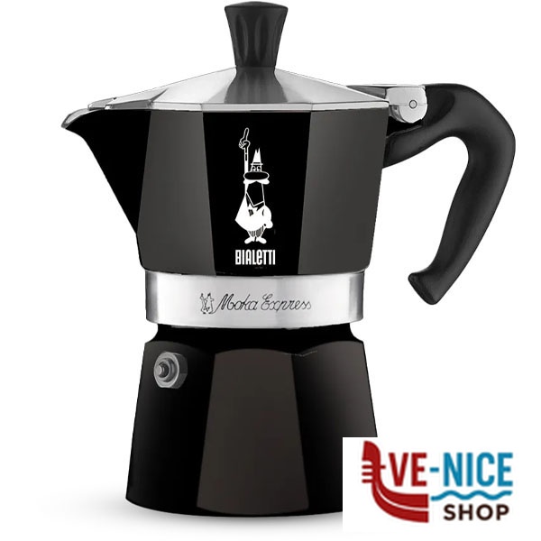 CAFFETTIERA MOKA EXPRESS NERA Tz 3 BIALETTI 0004952/NP CAFFETTIERE C - immagine 2