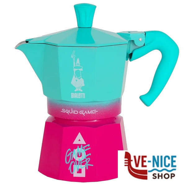 CAFFETTIERA MOKA EXPRESS SQUID GAM.Tz 3 BIALETTI 0005391 CAFFETTIERE C - immagine 2