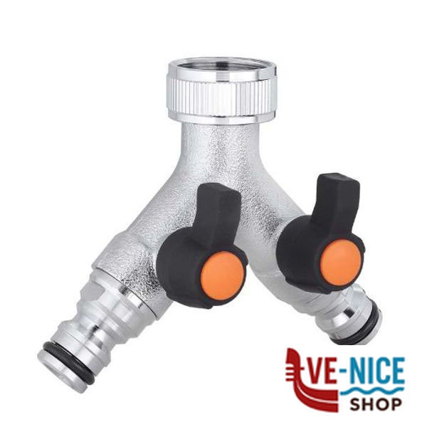 PRESA 2 RUBINETTI 3/4F + INN.M METAL 9602 CLABER 9602 CLABER F - immagine 3