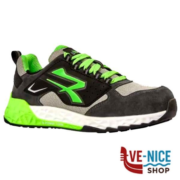 SCARPE BRAN GRIGIO/VERDE BASSE 41 S1P UPOWER RT20026-41 SCARPE ANTINFORTUNISTICHE F - immagine 2