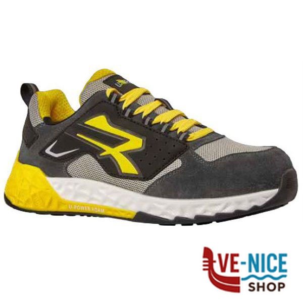 SCARPE STARK GRIGIO/GIALLO BASSE 41 S1P UPOWER RT20036-41 SCARPE ANTINFORTUNISTICHE F - immagine 2