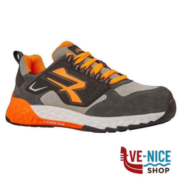SCARPE JAIME GRIGIO/ARANCIONE BASSE 43 S1P UPOWER RT20046-43 SCARPE ANTINFORTUNISTICHE F - immagine 3