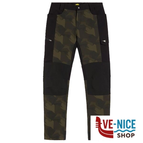 PANTALONE ALL SEASON VERDE XXL FREEDOM DIADORA 182052-70488/XXL INDUMENTI LAVORO F - immagine 2