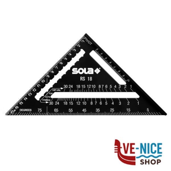 SQUADRA MULTIFUNZIONE 185 RS 18 SOLA 56160101 SQUADRE FALEGNAME F - immagine 3