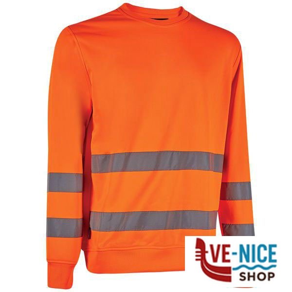 FELPA ALTA VISIBILITA' ARANCIO XXL CHARA UPOWER HL320OF-XXL (CY) INDUMENTI LAVORO F - immagine 3