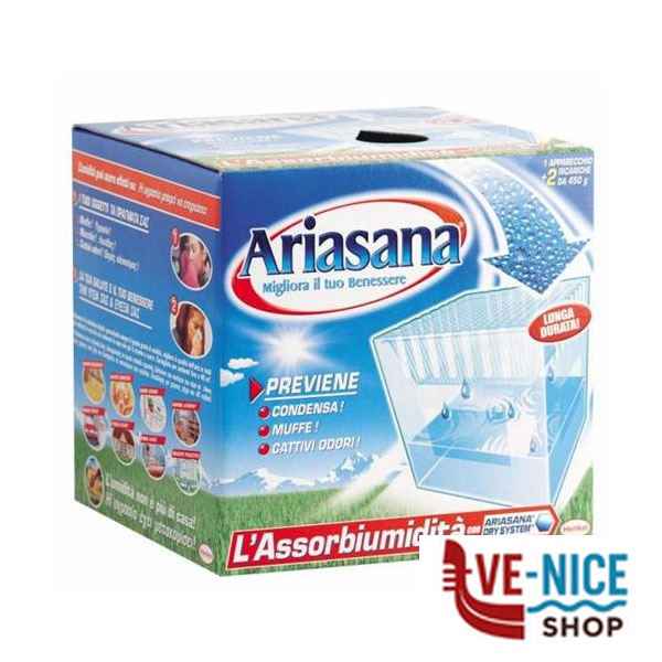 ASSORBIUMIDITA' KIT SALI Pz 3 g 450 ARIASANA 673932 DEUMIDIFICATORI E ANTIMUFFA C - immagine 2