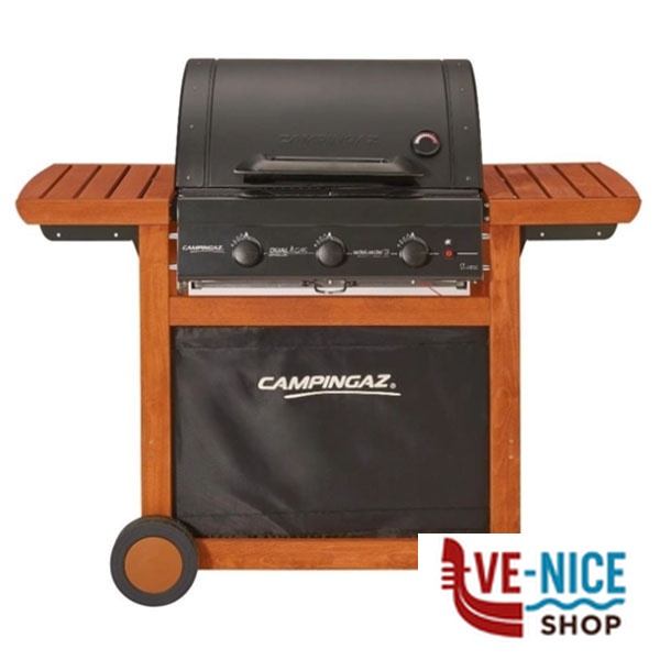 BARBECUE GAS 3 DUAL ADELAIDE WOODY L CAMPINGAZ 2218751 BARBECUE C - immagine 3