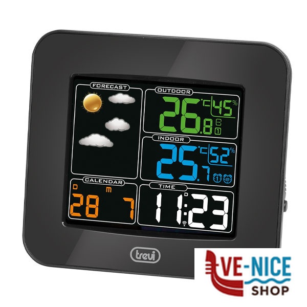OROLOGIO SVEGLIA STAZIONE METEO NER.ME3165RC TREVI 0316500 OROLOGI SVEGLIE C - immagine 2