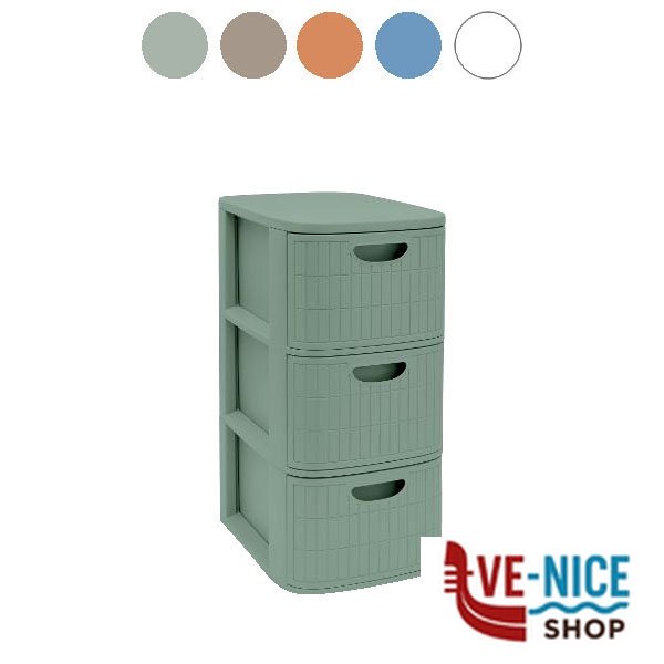 CASSETTIERA P.3 DOMUS SMOKY BL.30x40 h 60 STEFANPL PF90803 CASSETTIERE PORTAOGGETTI C - immagine 3