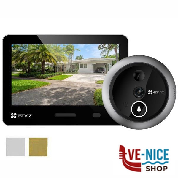 SPIONCINO DIGITALE 5,5" SILVER EP4 EZVIZ 318500286 VIDEOSORVEGLIANZA E ALLARMI S - immagine 3