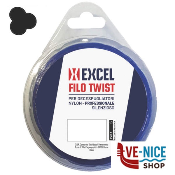 FILO NYLON RITORTO mm 3,0 m 15 EXCEL 09961 DECESPUGLIATORI E ACCESSORI F - immagine 2