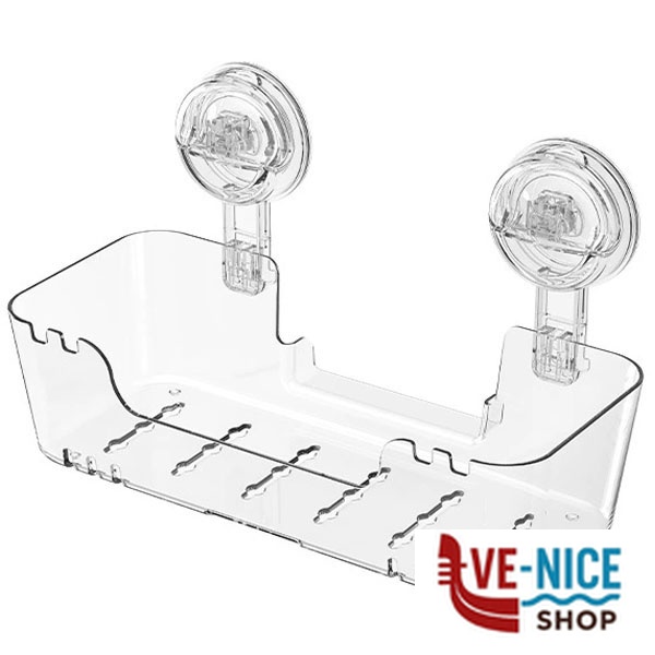 MENSOLA BAGNO VENTOSA RET.cm 29x14 h 18 XTRA 13242 A1347400 MENSOLE BAGNO C - immagine 2