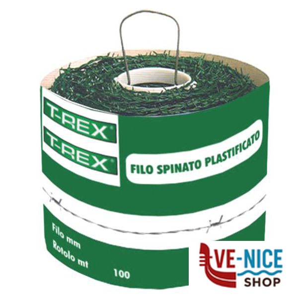 FILO SPINATO PLASTICATO mm 2,1 m 100 TREX 08614 FILO SPINATO F - immagine 3