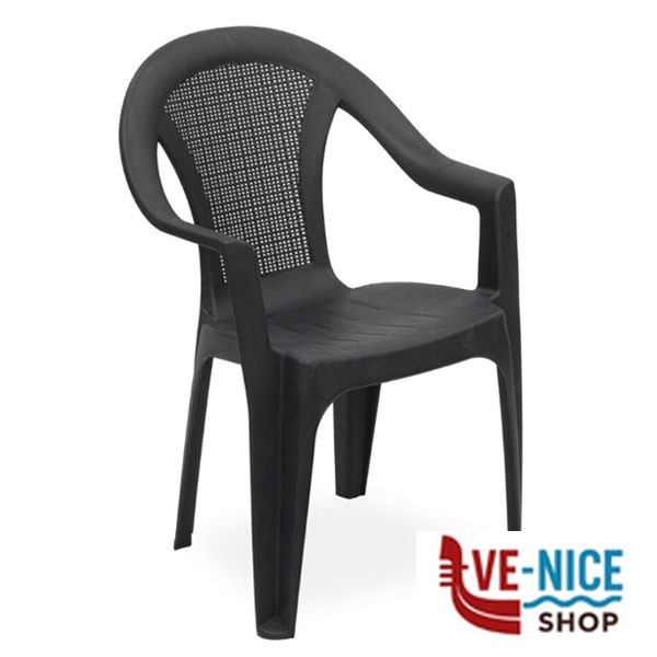 SEDIA RESINA BRACC.TESSA ANTRACITE PROGARDEN TES128AN ARREDO GIARDINO PROGARDEN C - immagine 3