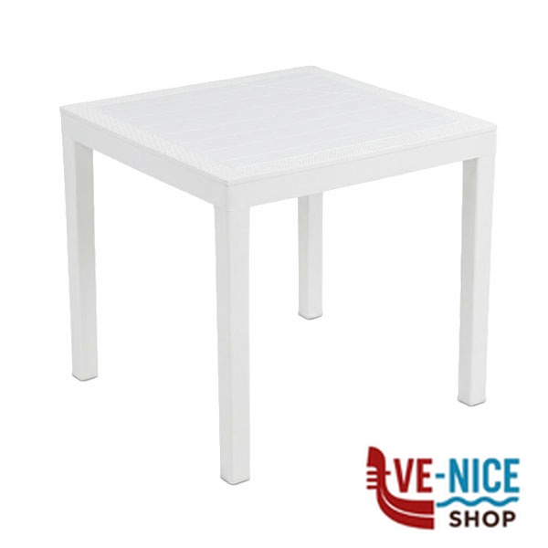 TAVOLO RESINA AGO BIANCO 79x79 PROGARDEN TQAG28BI ARREDO GIARDINO PROGARDEN C - immagine 3