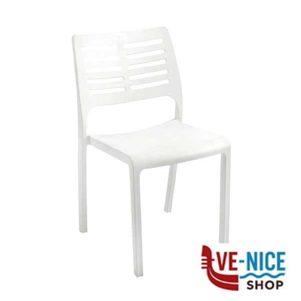 SEDIA RESINA MISTRAL BIANCA PROGARDEN MIS16CBI ARREDO GIARDINO PROGARDEN C - immagine 3