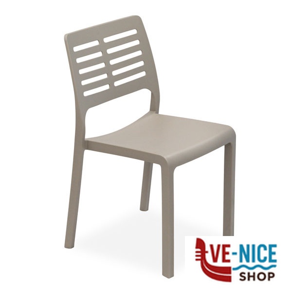 SEDIA RESINA MISTRAL TAUPE PROGARDEN MIS16CTP ARREDO GIARDINO PROGARDEN C - immagine 3