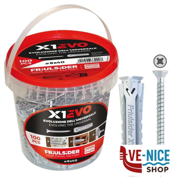 TASSELLO X1 EVO 6x30 VITE TSP Pz 200 FSIDER 90408b0000000 FRIULSIDER F - immagine 2